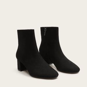 Heeled Suede Ankle Boots